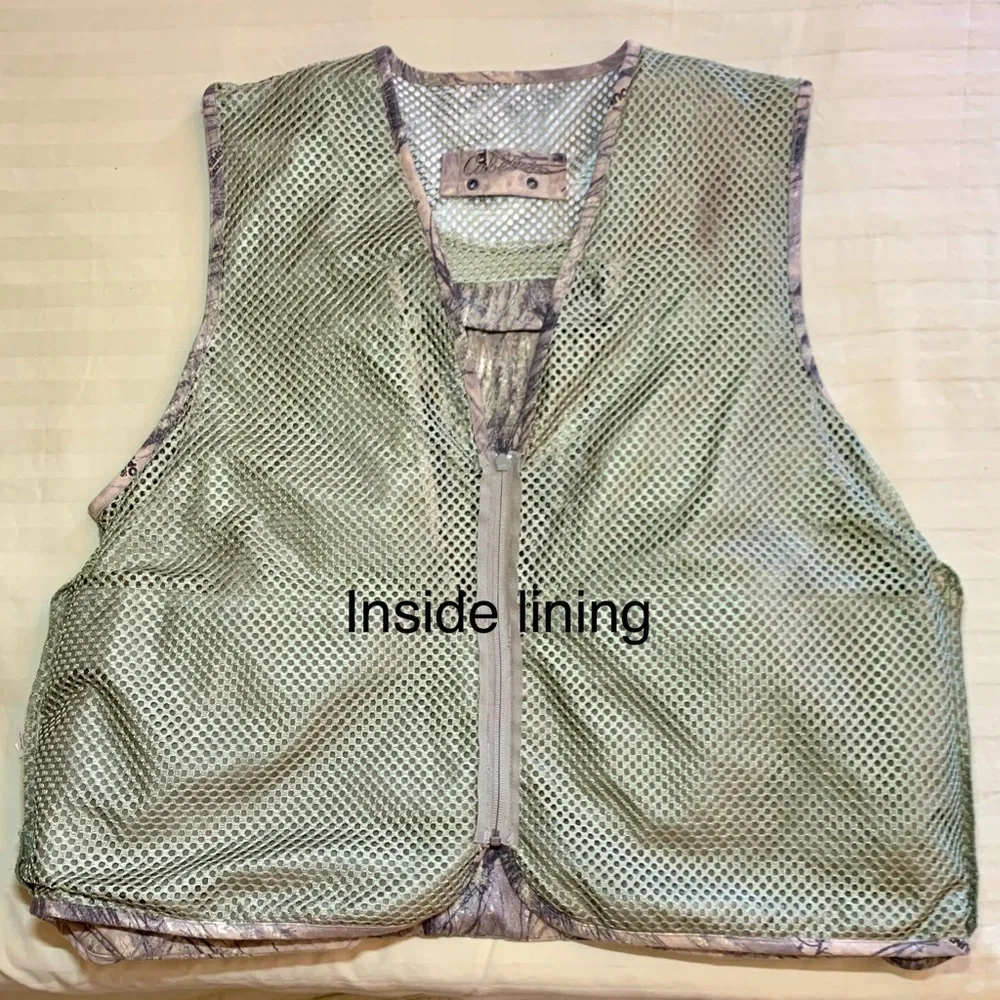 Cabela’s Hunting Vest Open Country Seclusion 3D Camouflage Print Green Men’s XL - Picture 7 of 12